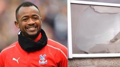 Jordan Ayew smashes glass window with explosive shot during Crystal Palace training