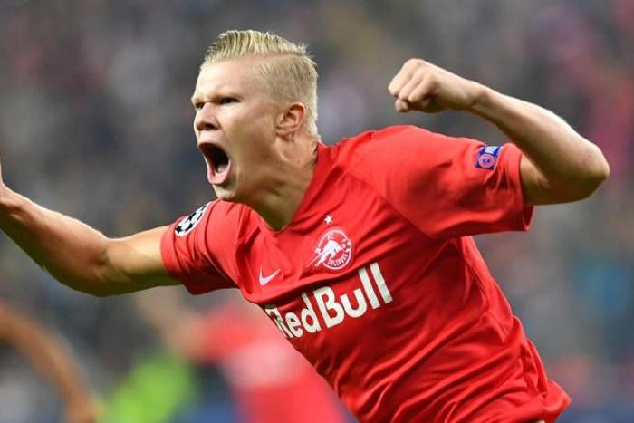Salzburg's teenage forward Erling Haaland is reportedly in talks with Borussia Dortmund