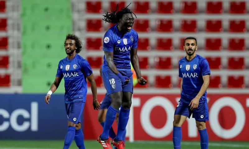 Gomis celebrates his match winner