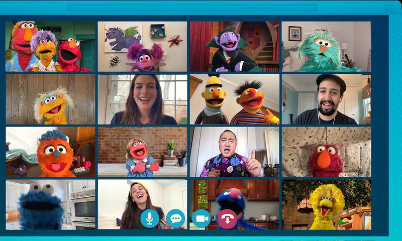 How to Get to 'Sesame Street'? These Days, It's by Video Conference