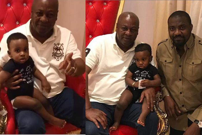 Photos: John Mahama visits Dumelo family