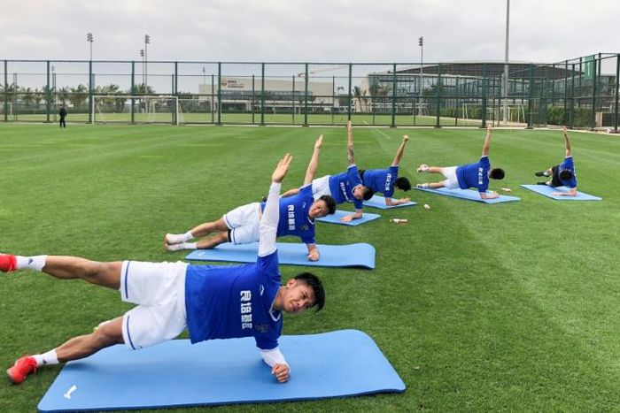 Some members of Wuhan Three Towns are training in Hainan, while the others are in virus lockdown