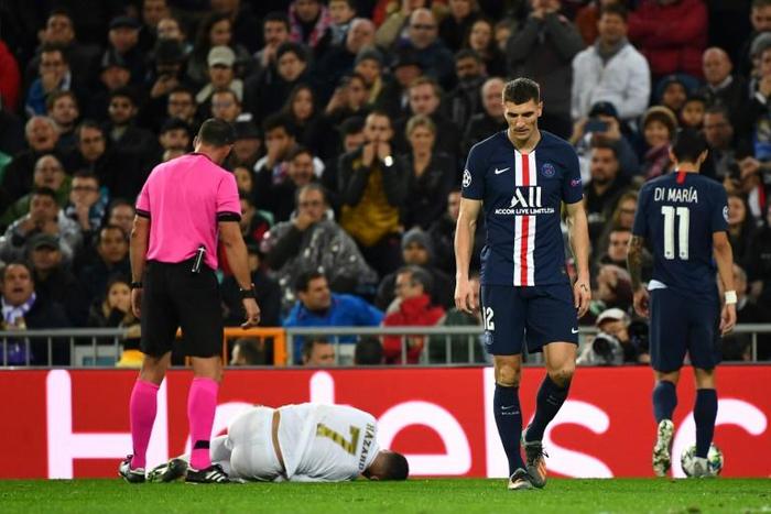 Eden Hazard injured his ankle during Real Madrid's 2-2 draw with Paris Saint-Germain last month