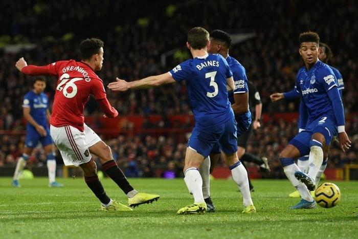 Manchester United striker Mason Greenwood equalised in the draw against Everton