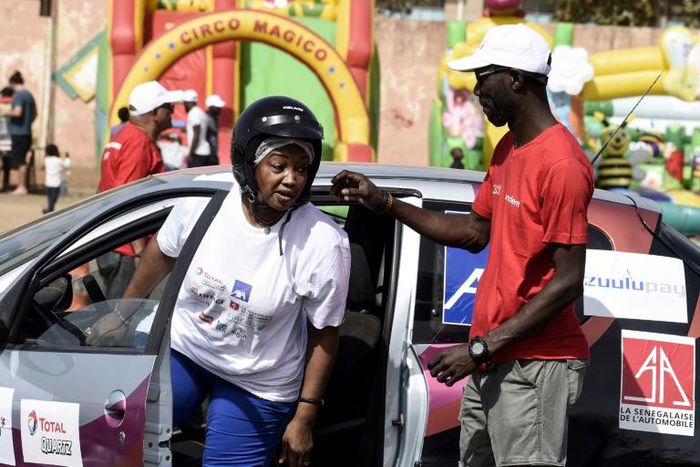 Aby Fall was one of the oldest competitors when the Mousso Trophy women's car race in Dakar resumed after a 13-year break in
