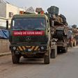 A Turkish military convoy in Syria's Idlib province, where the UN fears current violence could worsen