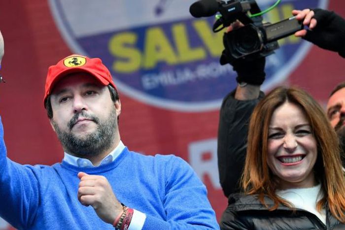 Salvini tweeted about an "eviction notice" he was set to deliver to the government