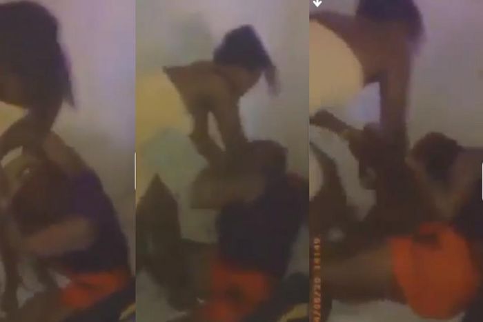 Slay queen receives 'lock-down'  beatings for 'quarantining' with friend’s lover (video)