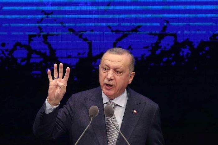 Erdogan said peace efforts  after the January ceasefire 'should not be sacrificed to the ambitions of blood and chaos merchants'