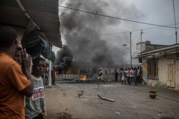 Protests erupted in Benin after parliamentary elections were held in April without a single opposition candidate taking part