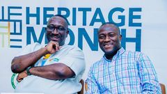 Mohammed Nii Adjei Sowah, Chief Executive Officer of AMA with Sam Atta-Mensah