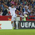 John Obi Mikel (R) in action for Trabzonspor -- the Nigerian left the Turkish side this week because he did not want to play on during the coronavirus pandemic