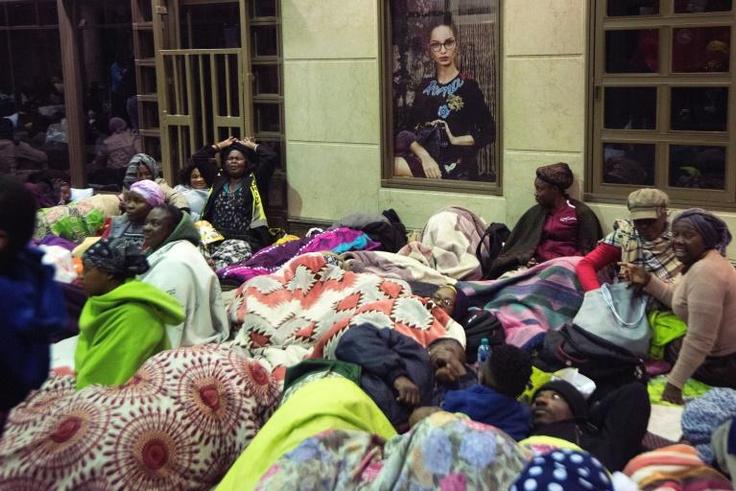 Protesters broke into the UNHCR premises on Thursday after they were informed of a court order giving them three days to vacate the site