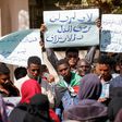 Sudanese citizens protested Tuesday against their relatives allegedly being sent to conflict zones after a UAE based firm hired them as security guards