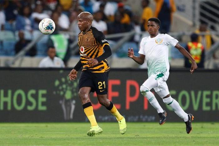 Midfielder Lebogang Manyama (L) scored to give Kaizer Chiefs victory over Golden Arrows and a 10-point lead in the South African Premiership