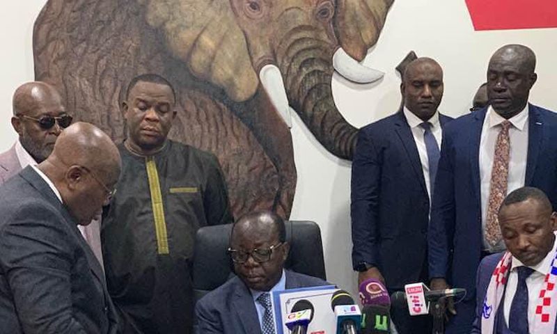 Nana Addo files nomination forms