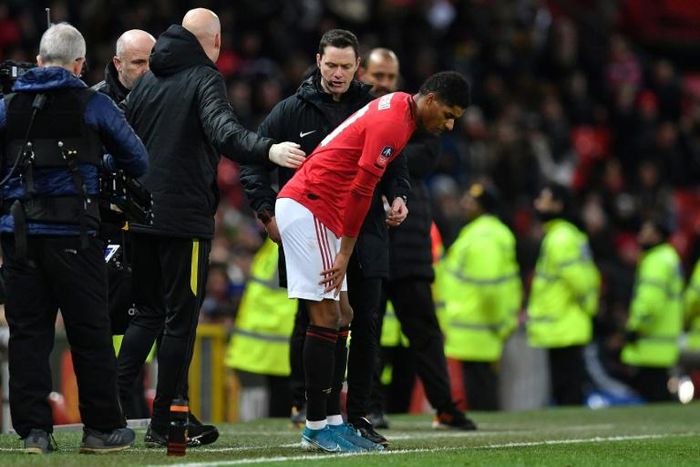 Manchester United striker Marcus Rashford is on track to return from his back injury