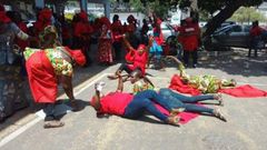 School feeding caterers picket