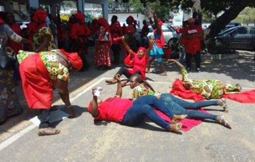 School feeding caterers picket
