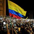 A protest against the government of Colombia's President Ivan Duque, in Cali, Colombia on November 23, 2019