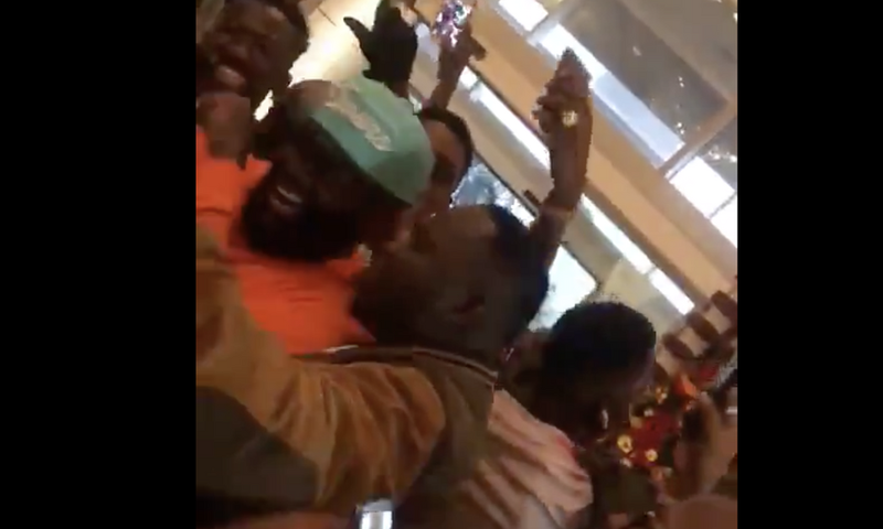 Rick Ross: Young Ghanaian rapper stuns American rapper on his arrival