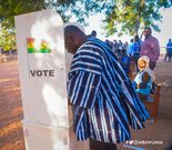 Vice President Bawumia votes in District Assembly, Unit C'ttee Polls