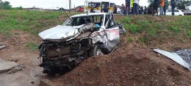 Davis Opoku Ansah accident car