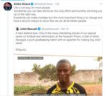 Andre Onana's tweet