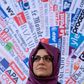 Hatice Cengiz, Turkish fiancee of murdered Saudi journalist and dissident Jamal Khashoggi at a press conference on December 17, 2019 at the Foreign Press Association in Rome