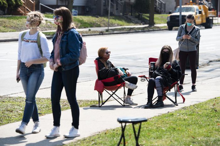 Voting in Wisconsin During a Pandemic: Lines, Masks and Plenty of Fear