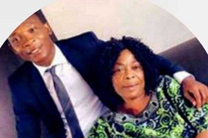 John Paintsil and his mother