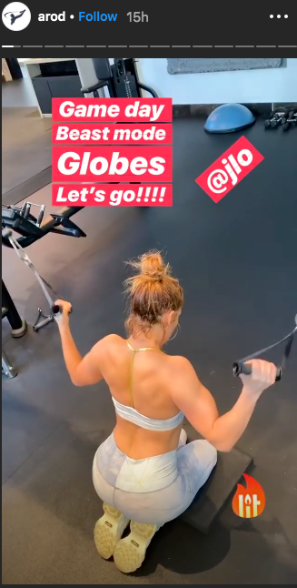 jlo golden globes workout