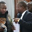Nairobi Governor Mike Sonko, left, seen here in court in Nairobi on Monday, is known for his style mimicking an American rapper