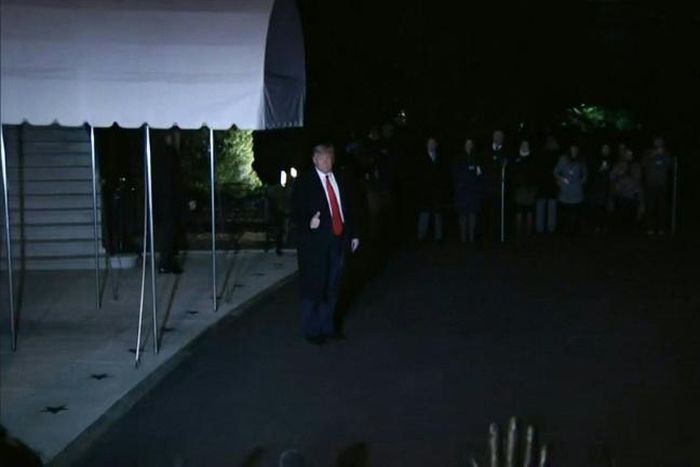 IMAGESOne day before the start of the historic impeachment trial in Washington DC, US President Donald Trump leaves for Davos, in Switzerland. Duration:00:27