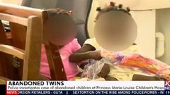 The twins were left in the care of another woman by their mum to use the washroom