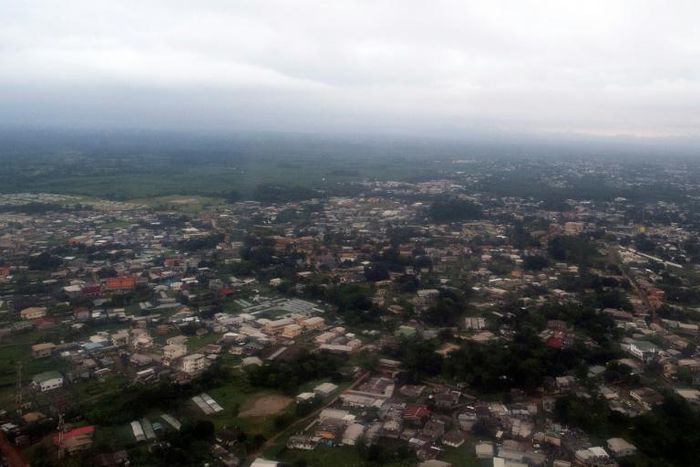 The city of Libreville is pictured in January 2017