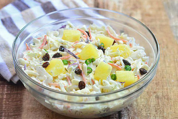 Pineapple coleslaw