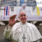 A life size statue of Pope Francis was displayed in Bangkok ahead of his visit