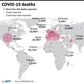 COVID-19 deaths around the world
