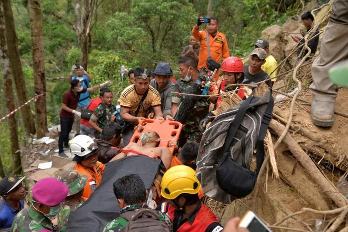 Accidents frequently happen at abandoned mines in Indonesia when locals enter looking for rich pickings. At least 16 people died in this accident in north Sulawesi in early 2019
