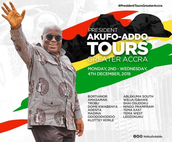Nana Addo tours