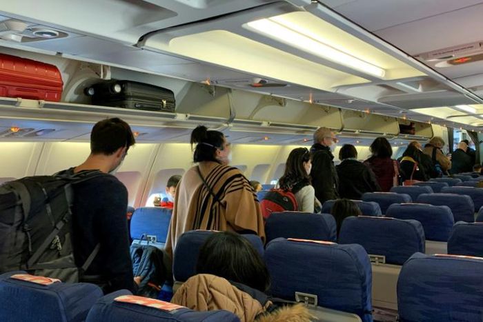 All the passengers had their temperatures taken before boarding