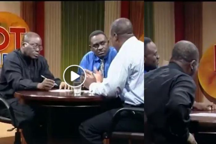 Hilarious video shows young Mahama and Akufo Addo clashing on TV interview during Rawlings regime