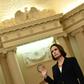 Fiona Hill, the former top Russia expert on the National Security Council, takes the oath before testifying during the House Intelligence Committee impeachment hearing against President Donald Trump