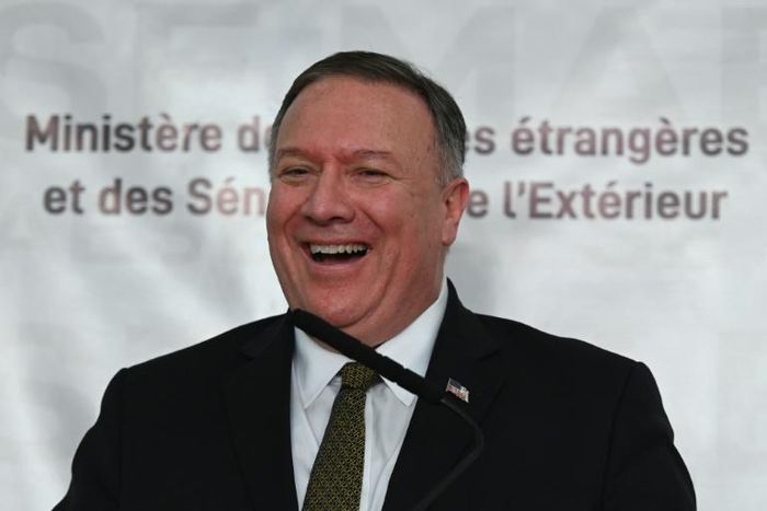 Pompeo is on a tour of Africa