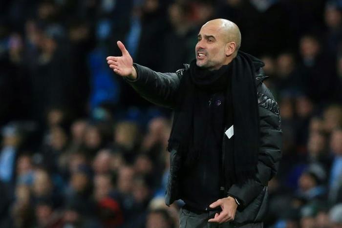 Pep Guardiola's Manchester City are 14 points behind Premier League leaders Liverpool