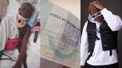 Medikal proves he didn’t leave injured fan to rot at Korle Bu