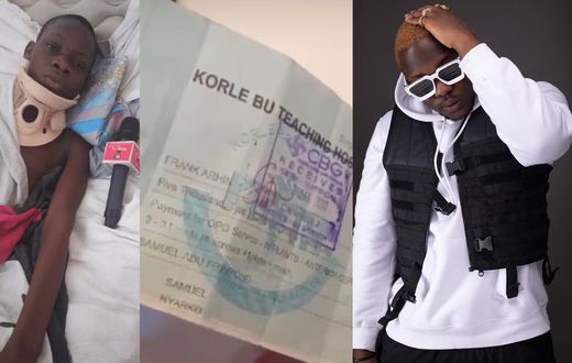Medikal proves he didn’t leave injured fan to rot at Korle Bu