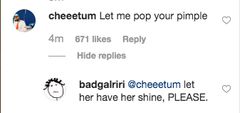 Rihanna Just Posted A No-Makeup Selfie With Pimple