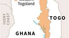Map locating "Western Togoland" in Ghana.